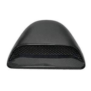 Carbon Fiber Look Car Air Flow Intake Scoop Hood Bonnet Turbo Vent Decorative - Picture 1 of 8
