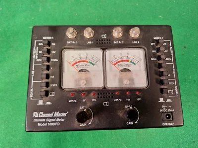 Channel Master Model 1008IFD Dual Satellite Signal Meter - Image 1 of 4