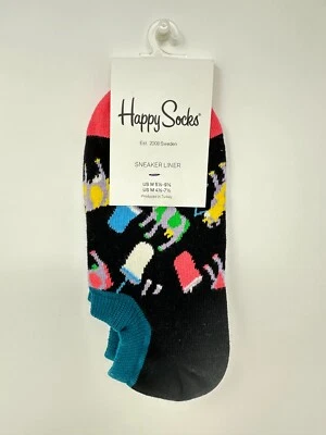 Happy Socks Adult Cotton Sneaker Liner Socks (9-11) (5773) A2(287T) - Image 1 of 4