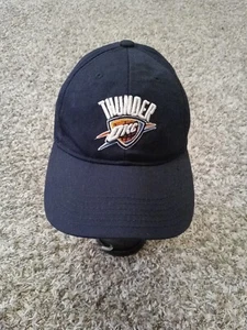 Adidas OKC Oklahoma City Thunder NBA Hat Youth Boys Black Strapback Adjustable - Picture 1 of 7