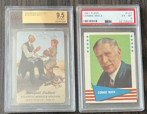 Connie Mack Older High Graded Cards 