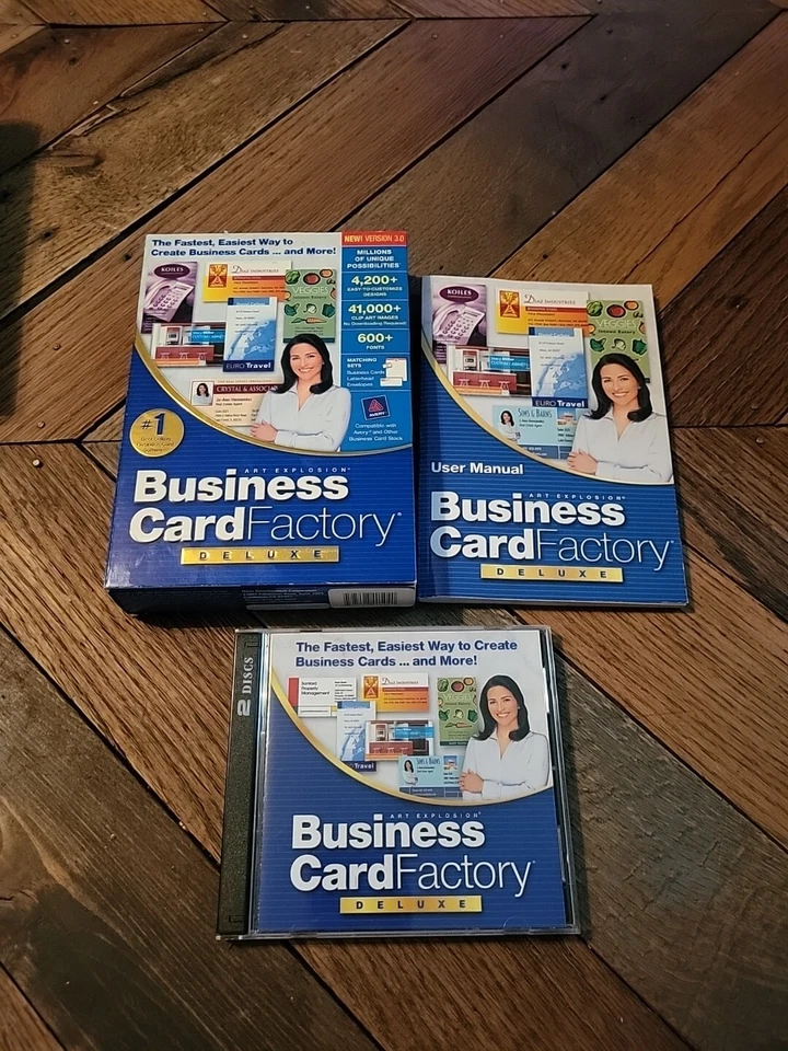 Tarjeta de visita Factory Deluxe - Big Box - 1999 PC CD ROM  Foto 1 de 4