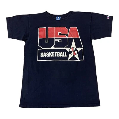 Vintage USA Dream Team Basketball 1992 Champion T-Shirt NBA Jordan Magic Bird - Image 1 of 2
