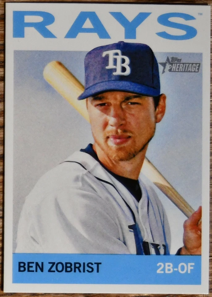 2013 Topps Heritage #36 Ben Zobrist Tampa Bay Rays - Image 1 of 1