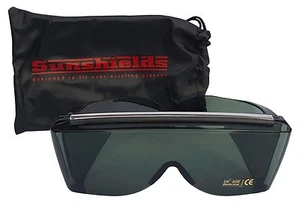 SUNSHIELDS Premier Golf Smoke Tinted Lens Marked Case Fit Over Sunglasses - Picture 1 of 11