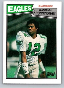 1987 Topps Football Card #296 Randall Cunningham RC Philadelphia Eagles - Picture 1 of 2