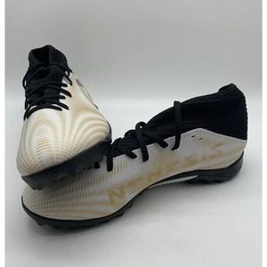 ADIDAS NEMEZIZ .3 TF SOCCER SHOES TURF White And Gold Men’s Size 12 - Picture 1 of 7