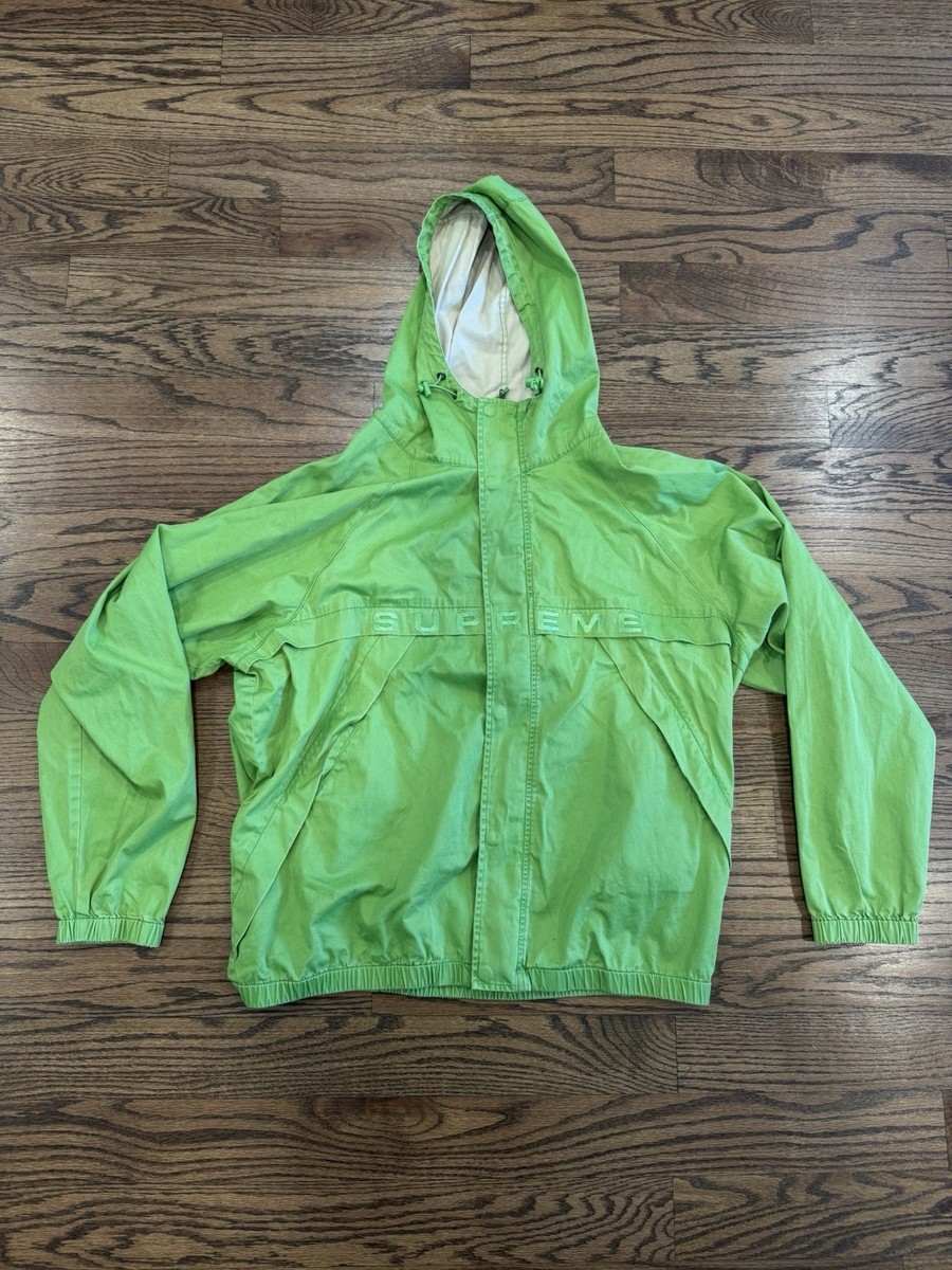 Supreme SS20 Overdyed Twill Hooded Green Jacket - Size XL | eBay