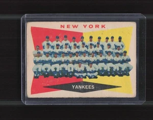 1960 Topps 332 New York Yankees Marked Checklist - Bild 1 von 2