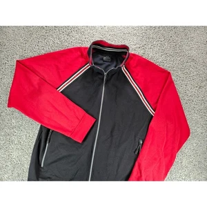 Armani Exchange A|X Trainingsjacke Herren Medium Full Zip Rot Schwarz Gestreift - Bild 1 von 11