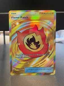 Fan Art Pokemon TCG Pocket Flame Patch Holo Crown Rare | Mega Rising - Picture 1 of 3