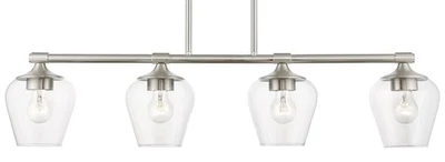 Livex Lighting 46724 Willow 4 Light 6"W Commercial Linear - Nickel - Image 1 of 4
