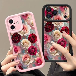 Flower Soft Silicone Rose Case For iPhone 17 Air 16 Pro Max 15 14 13 12 Cover - Picture 1 of 20