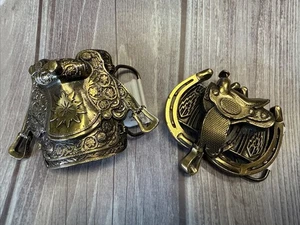 Menge 2 Western Style Gürtelschnallen, USA Made 1959 & 1964 - Bild 1 von 7