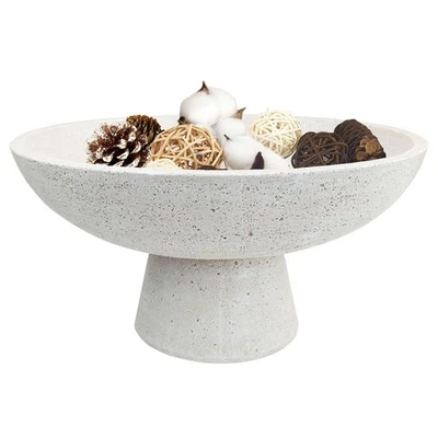 Frutero grande decorativo - Moderno cuenco de pedestal de resina artesanal para kitc... Foto 1 de 4