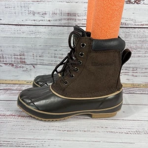 Stivali donna LaCrosse 6 occhielli pelle marrone impermeabili anatra taglia 7 nuovi senza etichette - Foto 1 di 8