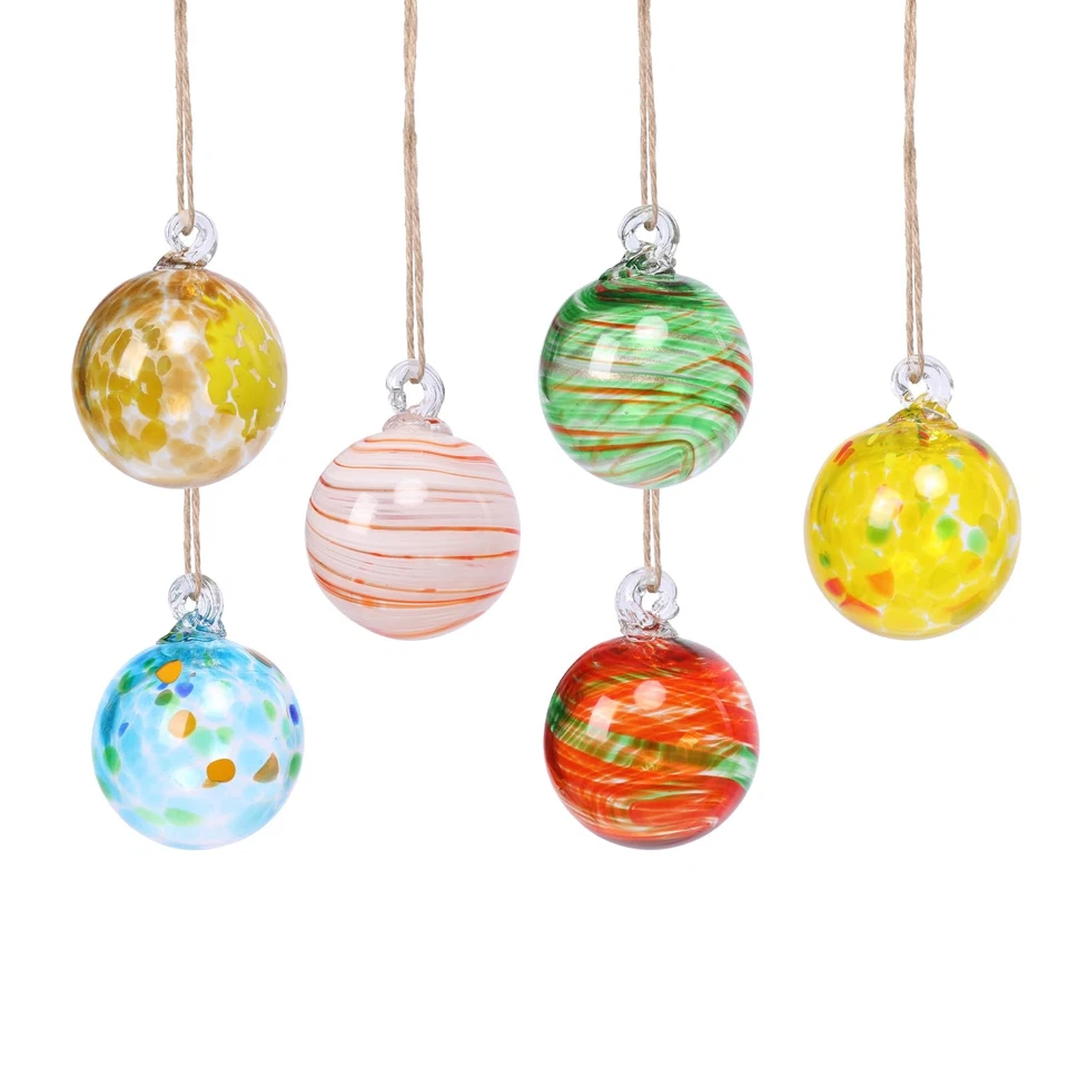 Bola de jardim suspensa, bola de bruxa de vidro soprado à mão para jardim externo Dé... - Imagem 1 de 4