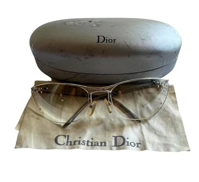 Gafas de sol Christian Dior Swarovski Crystal Flash/STR DDU usadas Foto 1 de 4