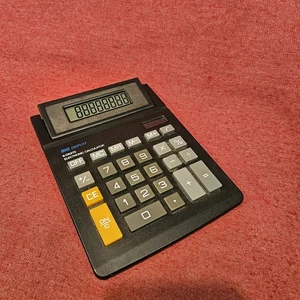 Big Display 8 Digit Electronic Calculator Solar Powered 7.5” X 6” - Picture 1 of 8