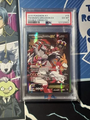 2015 Pokemon XY Double Crisis Full Art Team Magma’s Groudon Ex Psa 6 - Image 1 of 2