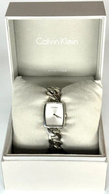 Women’s Calvin Klein Swiss Made Watch K5D 2M1 Stainless Steel Silver Tone Chain - Image 1 of 4
