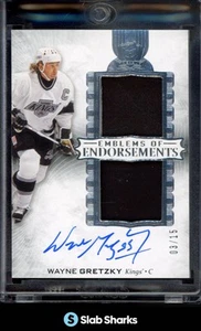 2023 UPPER DECK THE CUP WAYNE GRETZKY EMBLEMS OF ENDORSEMENTS PATCH AUTO /15 - Bild 1 von 3