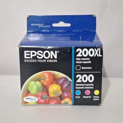 Cartuchos de tinta Epson 200XL negro, 200 C/M/Y combo 4pk - negro, cian, magenta Foto 1 de 4