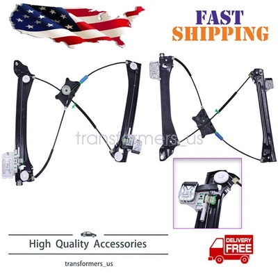 RH+LH Front Window Regulator Compatible with For Audi A5/S5 Quattro 18-24 - Image 1 of 4