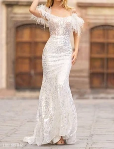 Sherri Hill Maxikleid Blatt Spitze Größe 6 - Bild 1 von 3