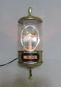Vintage Michelob Wandleuchter Bar Kerzenlicht Stecker Bier Schild Lampe Licht Ist-Zustand - Bild 1 von 12
