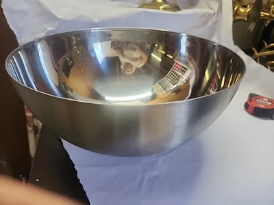 2 Cuencos Ikea Metal Acero Inoxidable Grande 11 pulgadas Modelo 21152 8" Modelo 21152 Foto 1 de 4