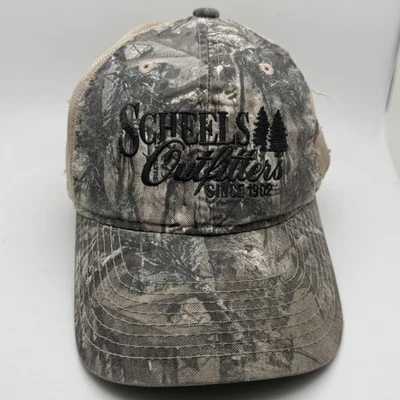 Scheels Outfitters Hat Cap Strap Back Camouflage Trucker Mesh One Size Mens - Image 1 of 4