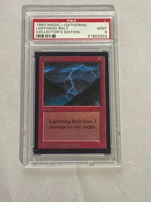 MTG Graded 9 Collector's Edition Lightning Bolt Magic the Gathering - Image 1 of 2