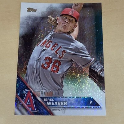2016 Topps Baseball Jered Weaver #174 Foil Shimmer Complete Sets Parallel /177 - Image 1 of 3