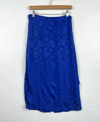 VTG Gunne Sax Skirt Blue Floral Pattern Fits 28” Waist - Image 1 of 4