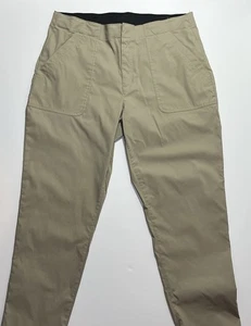 Eddie Bauer Horizon Straight Ankle Khaki Nylon Stretch Pants, Size 14 - Picture 1 of 5