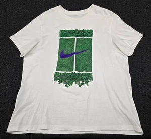 NikeCourt Tennis T-Shirt XL weiß Nike Tee Swoosh - Bild 1 von 8
