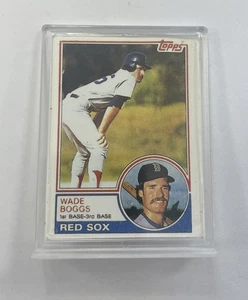 Boston Red Sox Wade Boggs doppelseitige Topps Mini Rookie Karte versiegelt in Hülle - Bild 1 von 7