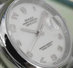 Rolex Datejust 116200 acero bisel abovedado ostra marfil esfera árabe 36 mm automático - Imagen 1 de 4