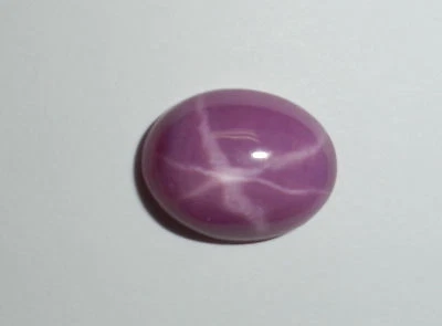 Opaque Star Ruby Oval 14x11 mm Cabochon 6 Rayed Lab-created Stone 3 pieces Lot - Image 1 of 4