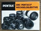 Werbeheft Bedienung Pentax Smc Pentax F Wechselobjektive Kamera 1988