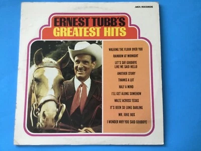ERNEST TUBB’S GREATEST HITS FOLK COUNTRY MUSIC 1980 VTG VINYL LP RECORD MCA-16 A - Image 1 of 4