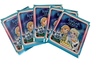 FROZEN Stickers Disney Panini "Karlar Ulkesi" TURKISH 5 x Packs Sealed - Picture 1 of 2