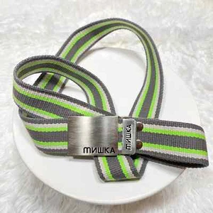 MISHKA MNWKA HEATSEEKER CANVAS BELT 44" GRAY "NWT" - Picture 1 of 3