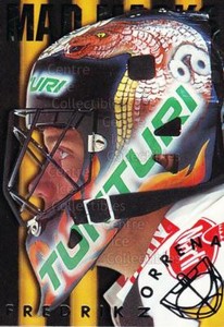 1998-99 Finnish Cardset Mad Masks #11 Fredrik Norrena