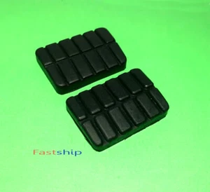 Pair Rubber Clutch Brake Pedal Pad Fits Nissan 200SX Sentra  Hardbody Pickup D21 - Picture 1 of 3