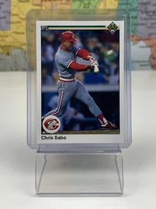 Tarjeta de béisbol ENVÍO EL MISMO DÍA Upper Deck 1990 casi nueva Chris Sabo #181 Cincinnati Reds - Imagen 1 de 2