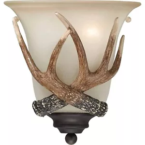 BLACK FOREST DECOR Antler Lodge Wall Sconce - Picture 1 of 1