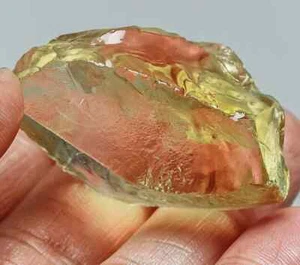 VVS Natural Golden Orange Citrine Facet Rough Specimen 81.6cts - Picture 1 of 4