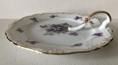 VTG Rossetti Spring Violets 5 3/4” Nappy/ Lemon Dish Occupied Japan Hand Painted - Image 1 of 4